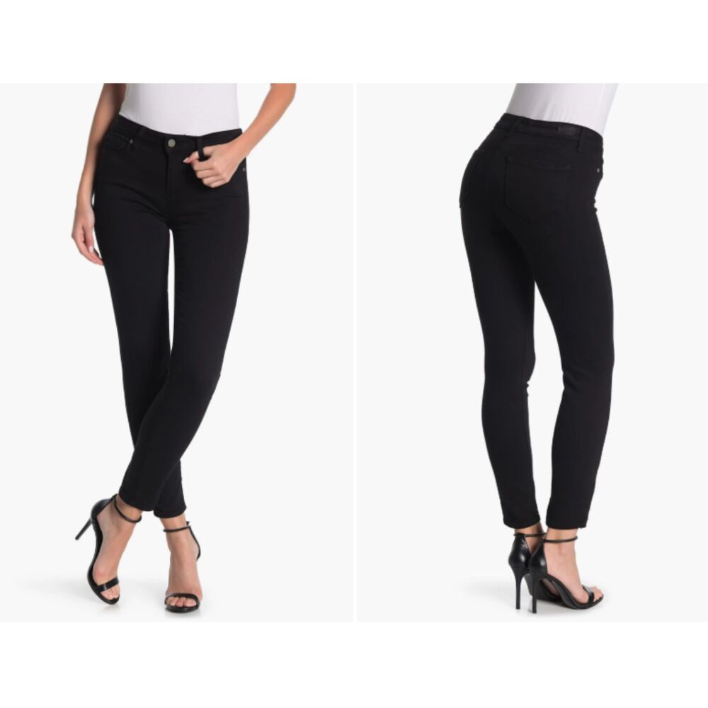 PAIGE | Women's Size 32 | Black Verdugo Ankle Destructed Jeans
